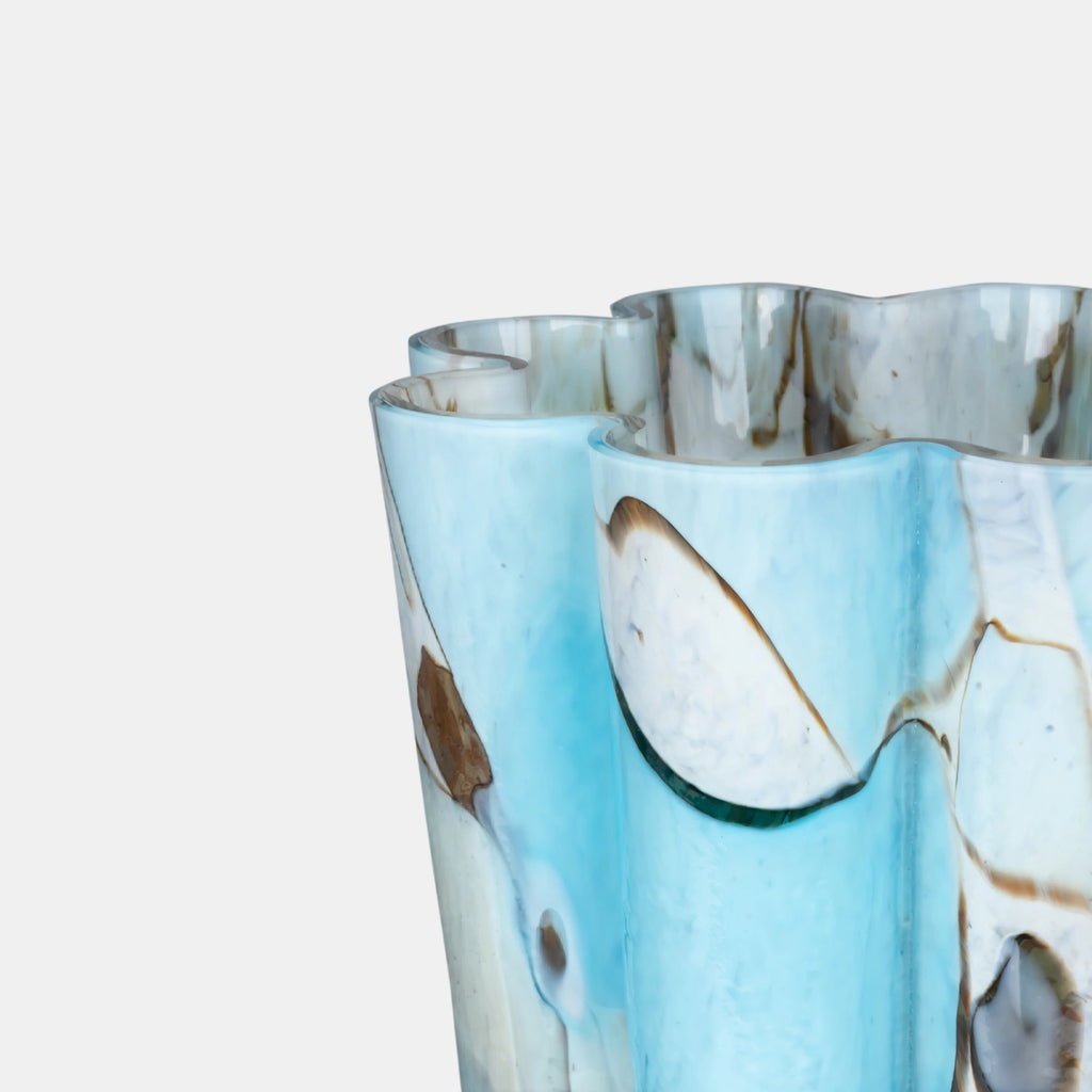 Aquamarine Bucket Vase - Stories of Italy