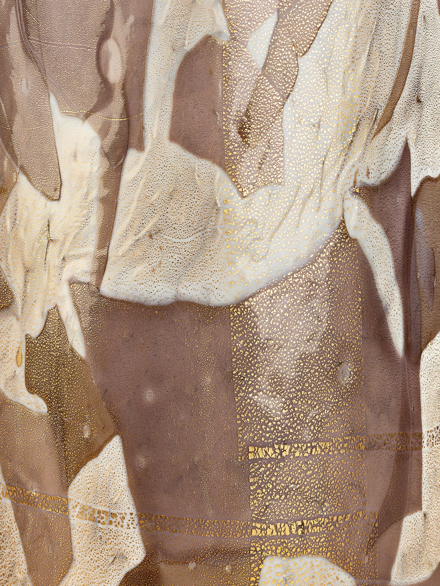 Golden Purple Tall Vase - Stories of Italy