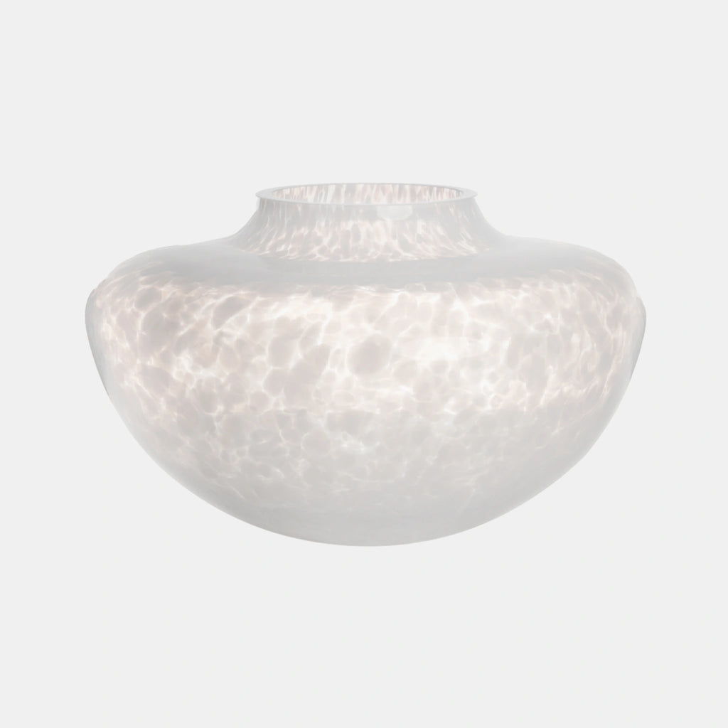 Opaline White Olla Vase - Stories of Italy