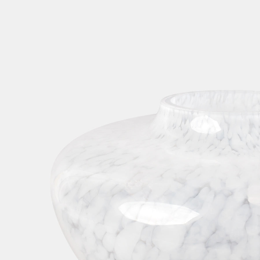 Opaline White Olla Vase - Stories of Italy