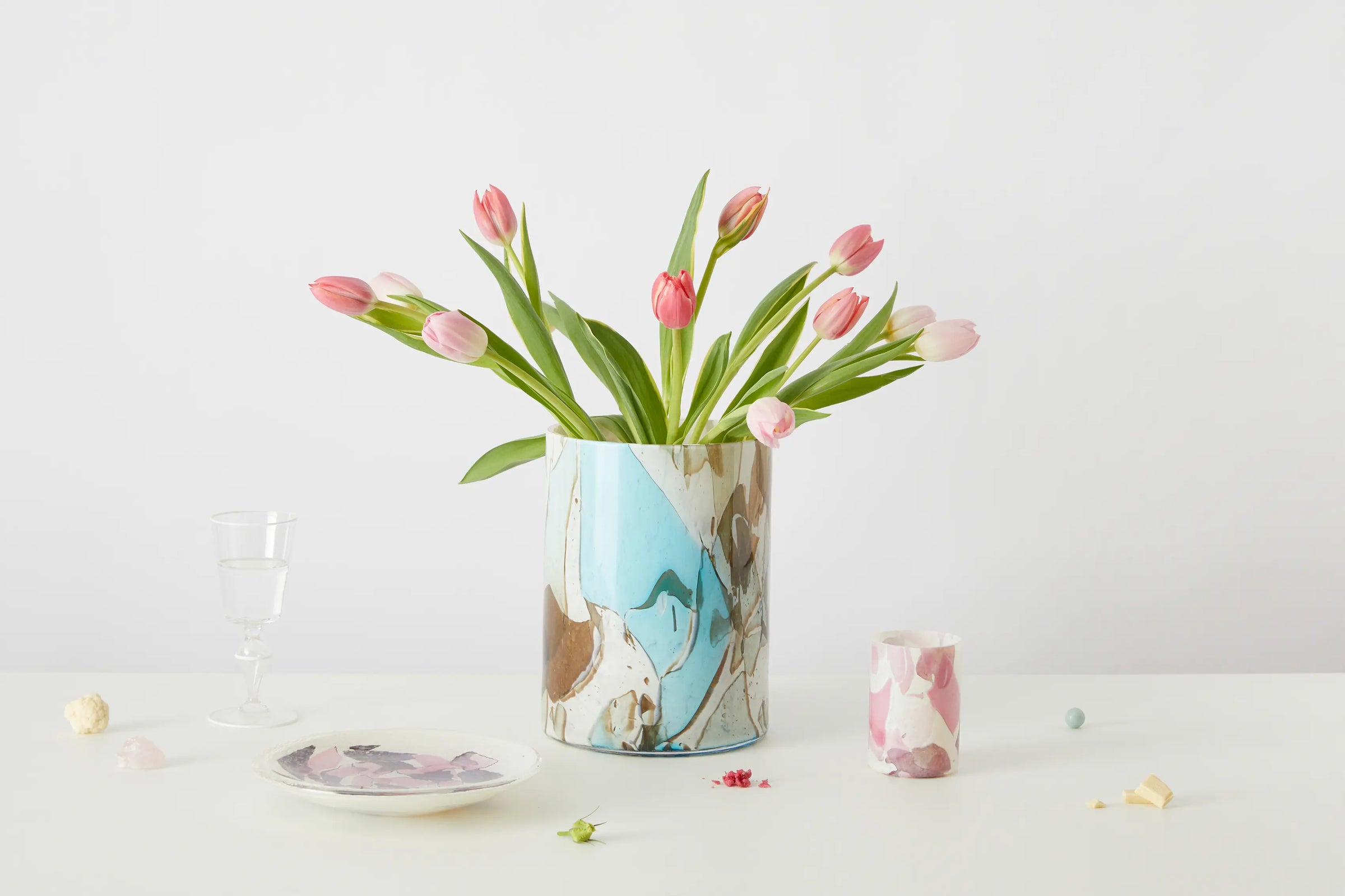 Aquamarine Large Vase - Stories of Italy