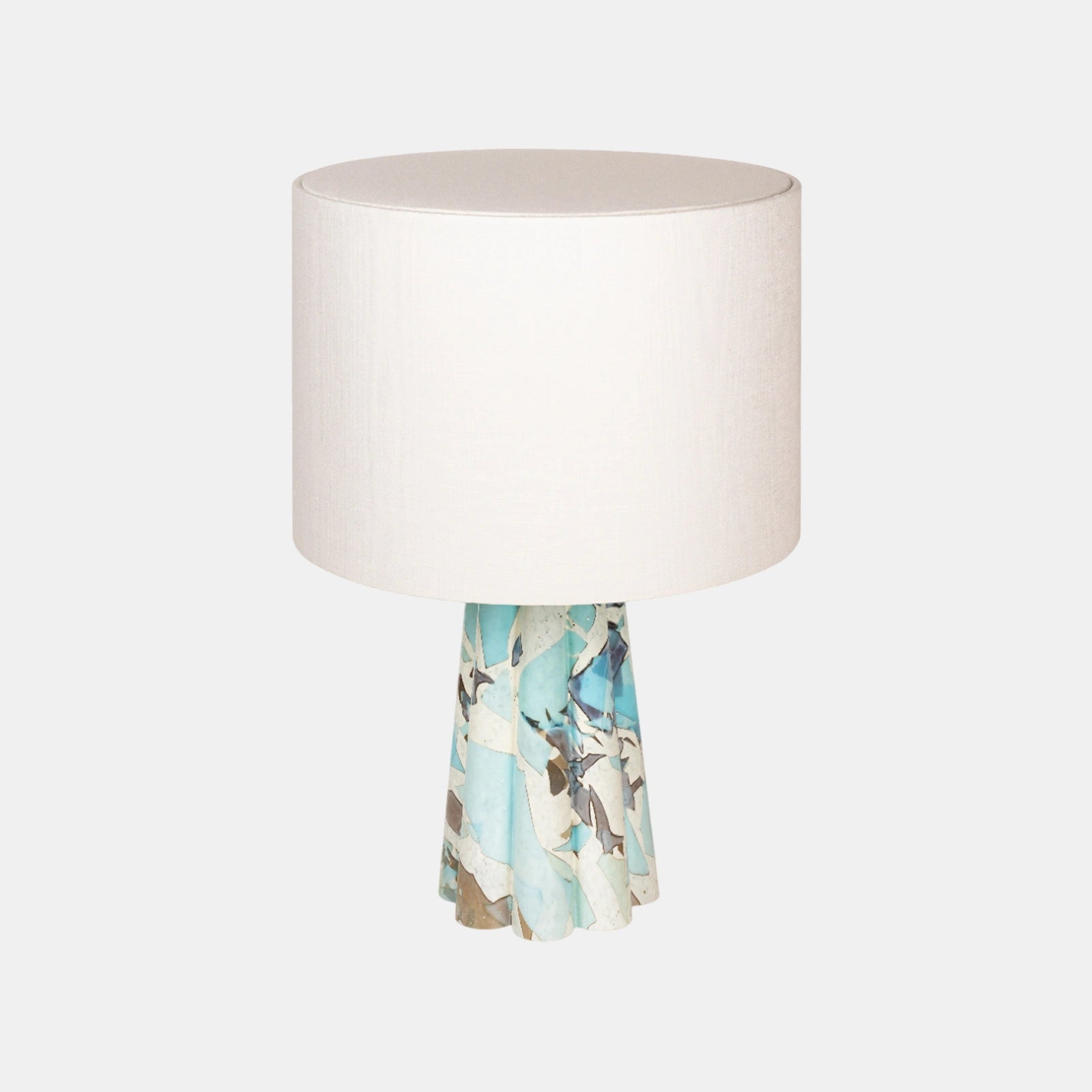 Aquamarine Bucket Lamp / Linen - Stories of Italy
