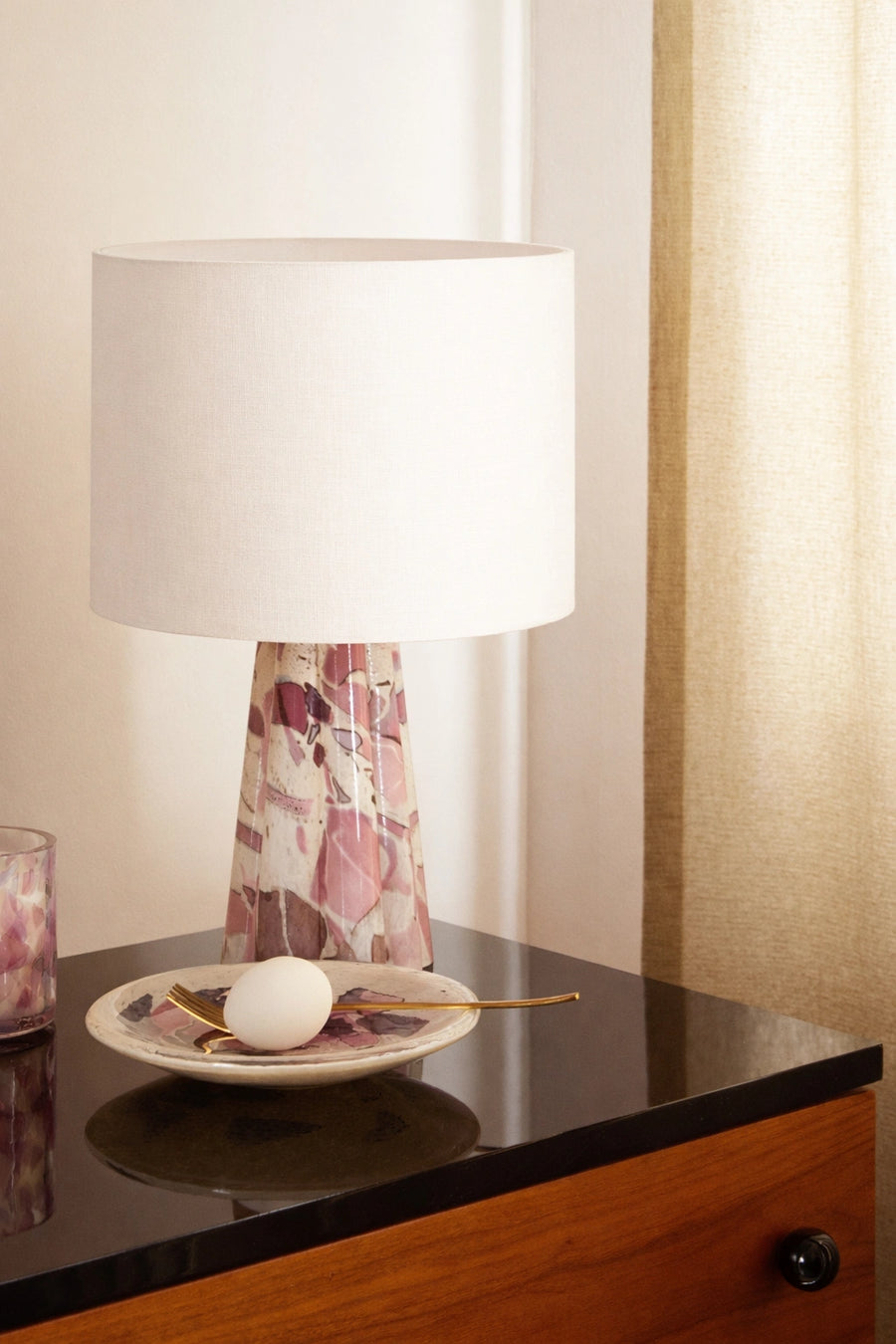 Ruby Bucket Lamp / Linen - Stories of Italy