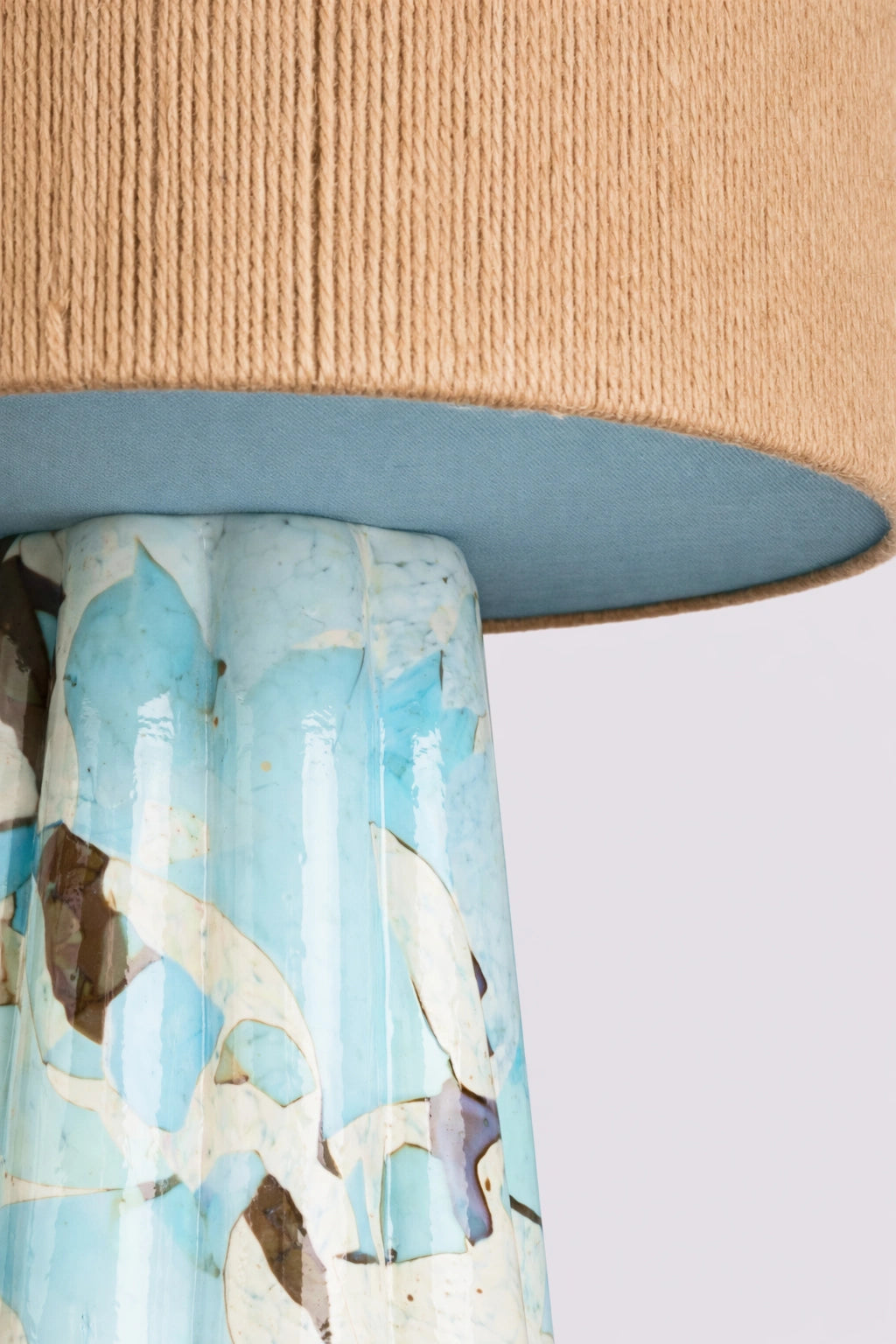 Aquamarine Bucket Lamp / Rope - Stories of Italy