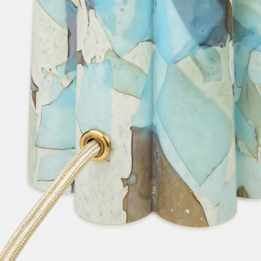 Aquamarine Bucket Lamp / Rope - Stories of Italy