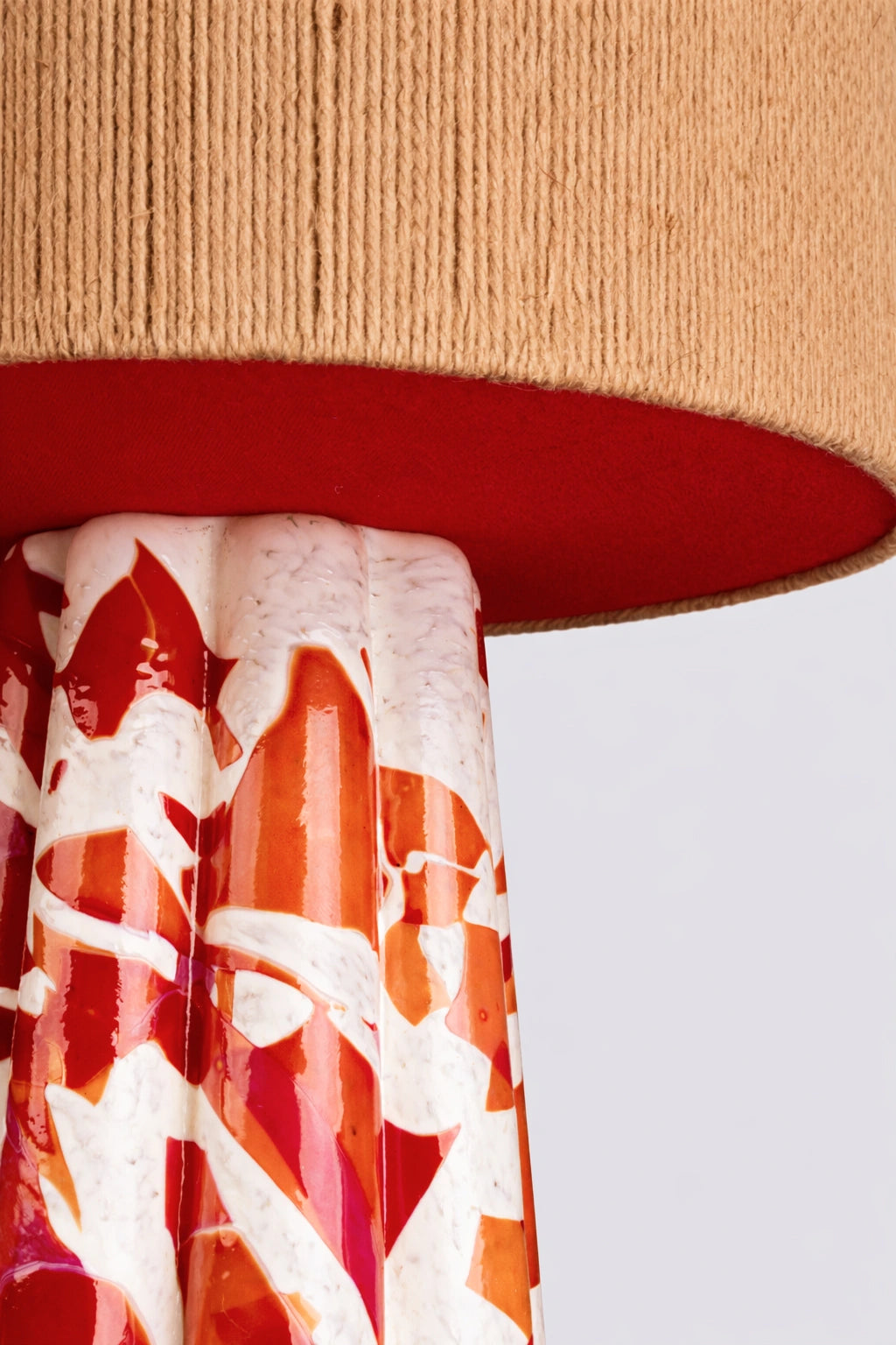 Red Bucket Lamp / Rope - Stories of Italy