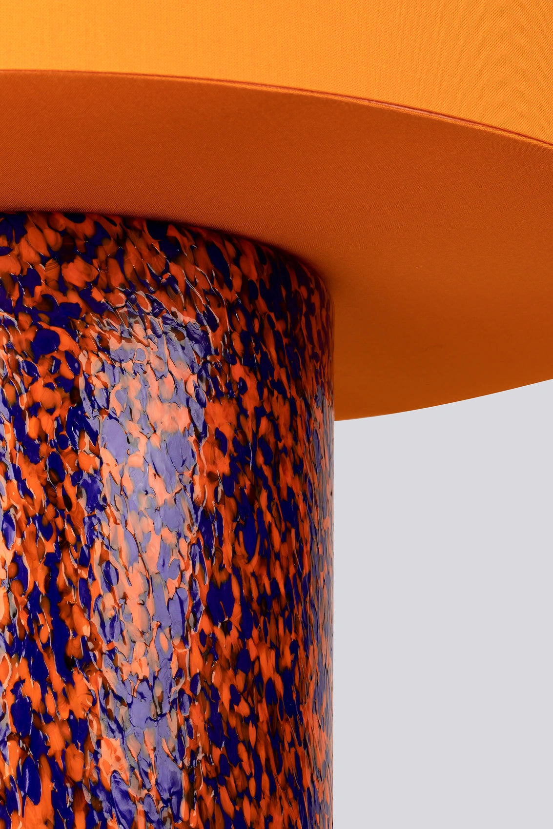 Orange & Blue Pillar Lamp - Stories of Italy