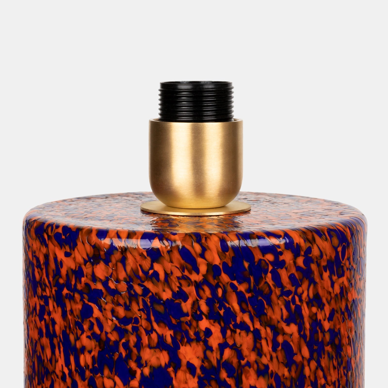 Orange & Blue Pillar Lamp - Stories of Italy
