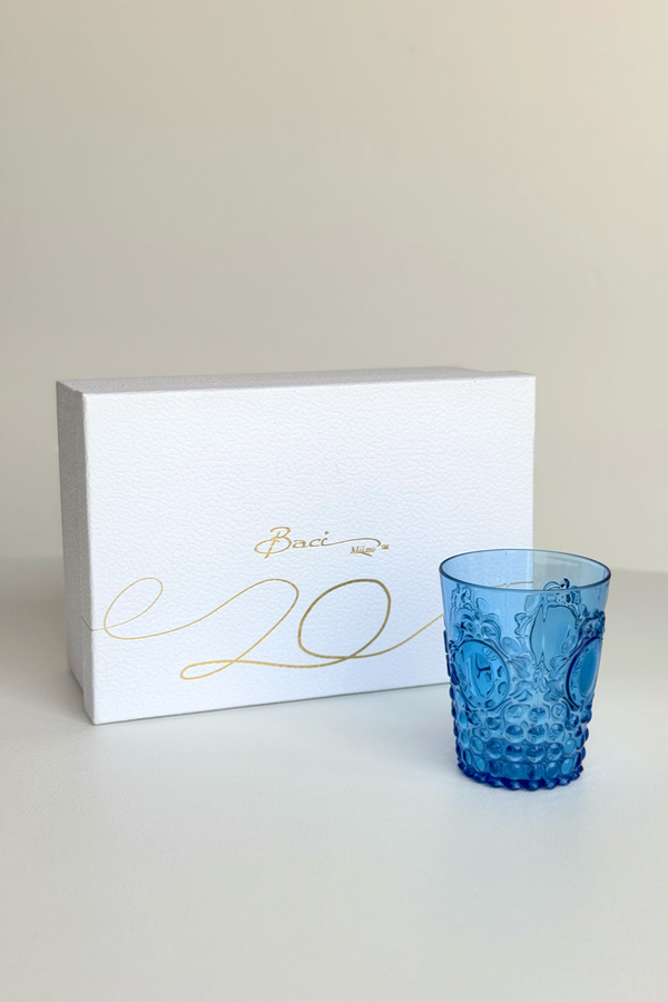 Set 6 Acrylic Water Glasses - Baroque & Rock Amprio Milano