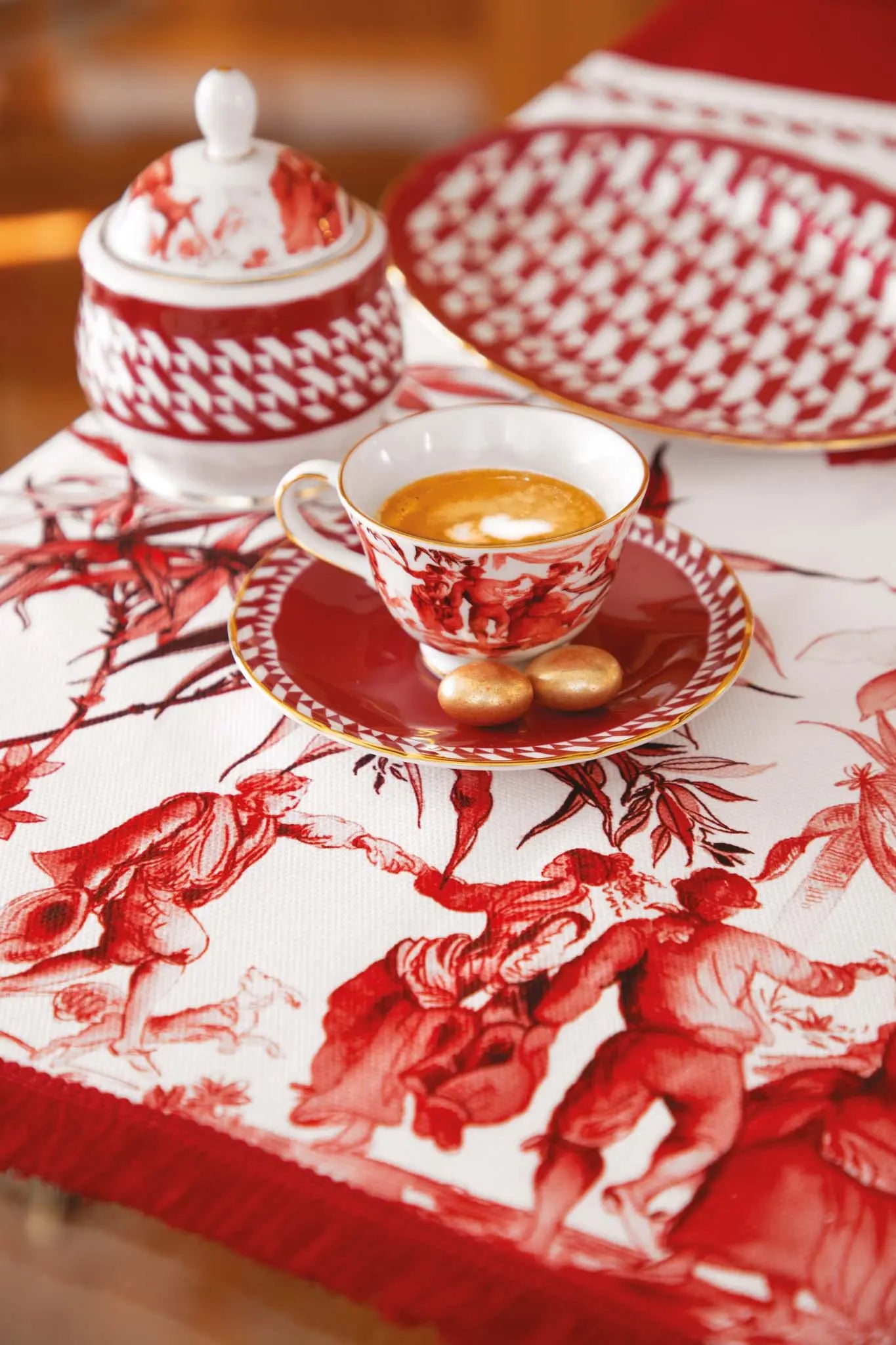 Sest 2 Coffee Cups Porcelain – Le Rouge – Amprio Milano