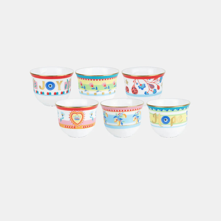 Set 6 Arabic Cup - Mamma Mia - Amprio Milano