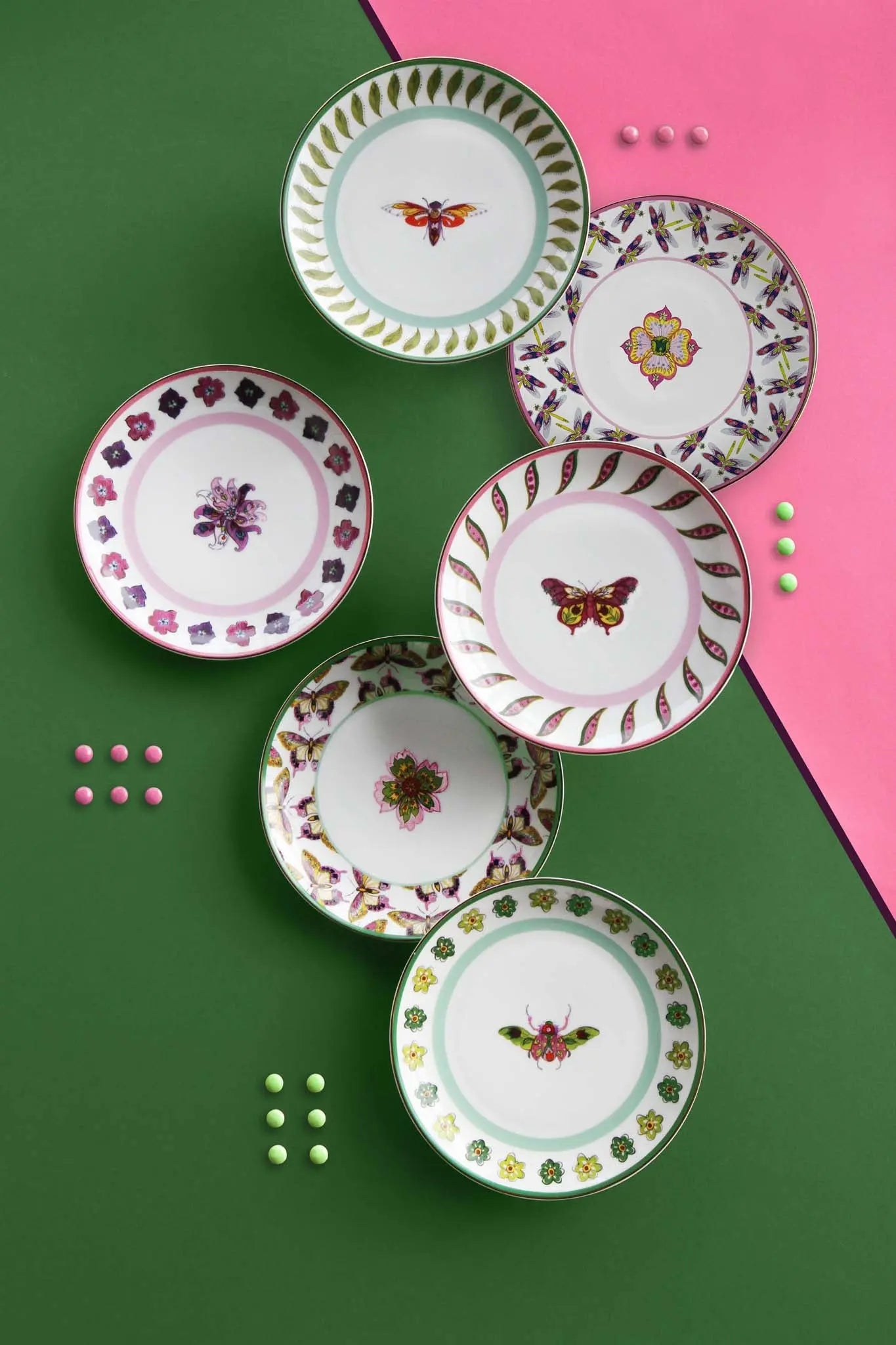 Set 6 Dessert Plates – Amazzonia – Amprio Milano