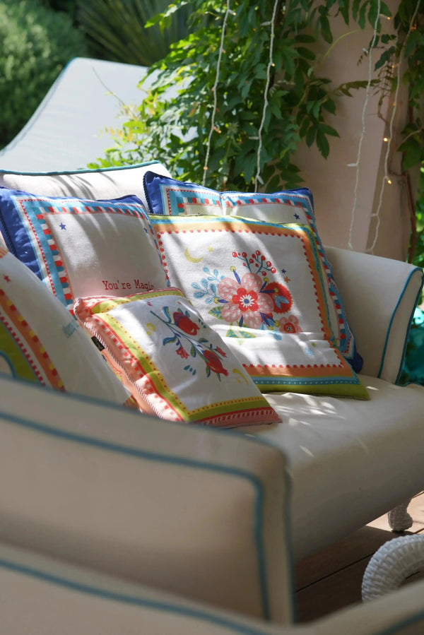 Embroidered Cushion - Mamma Mia Amprio Milano