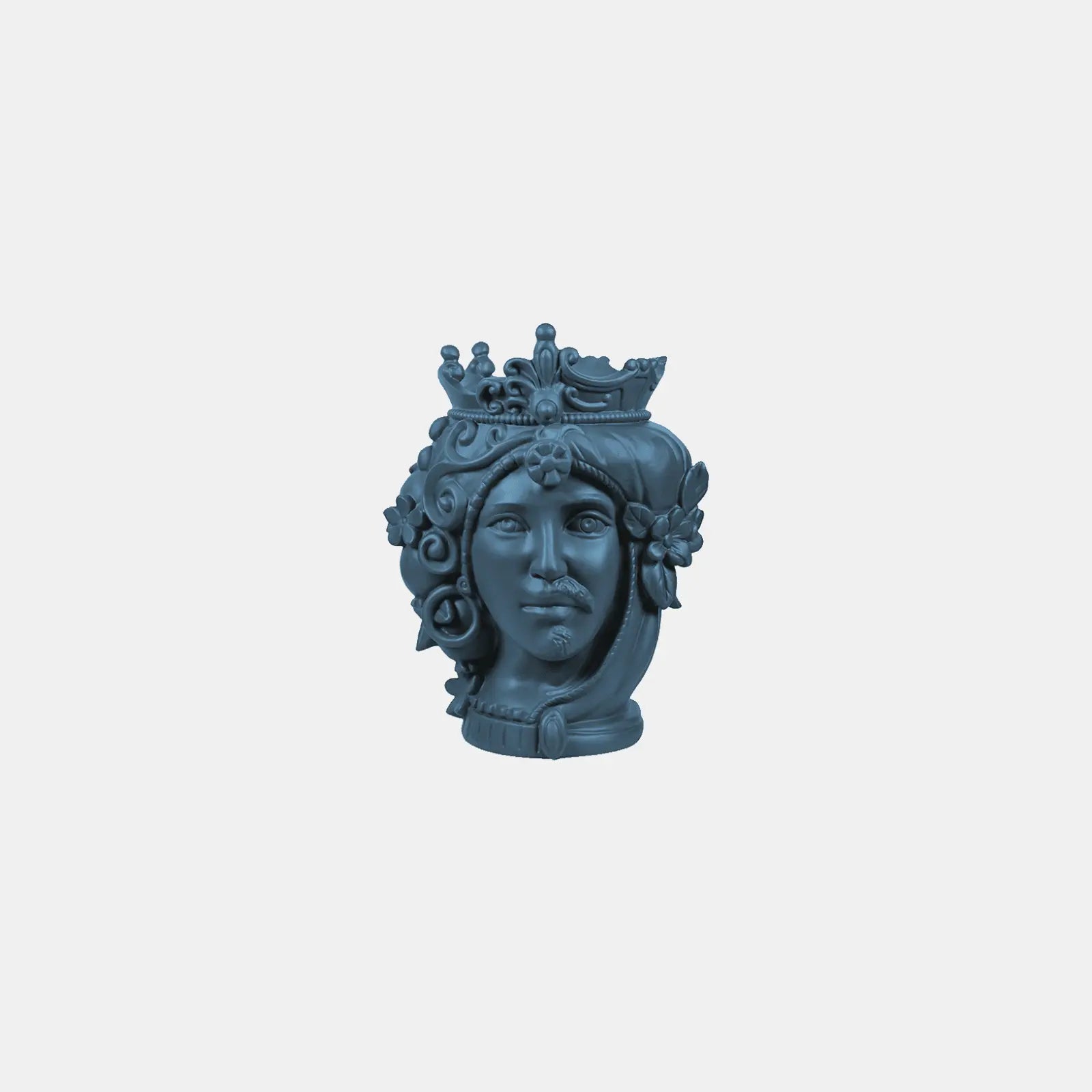 Small Bisex Head Sculpture – Teste Matte – Amprio Milano