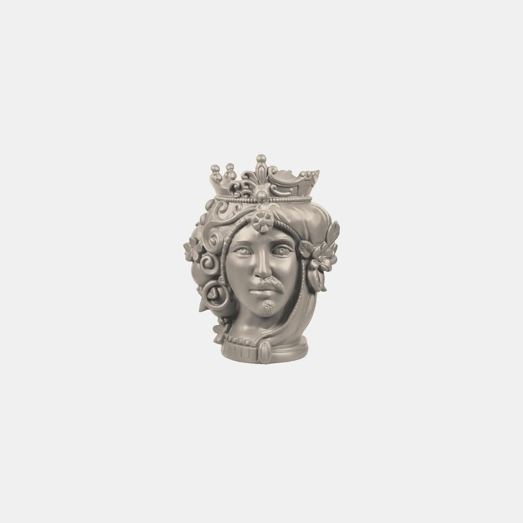 Small Bisex Head Sculpture – Teste Matte – Amprio Milano