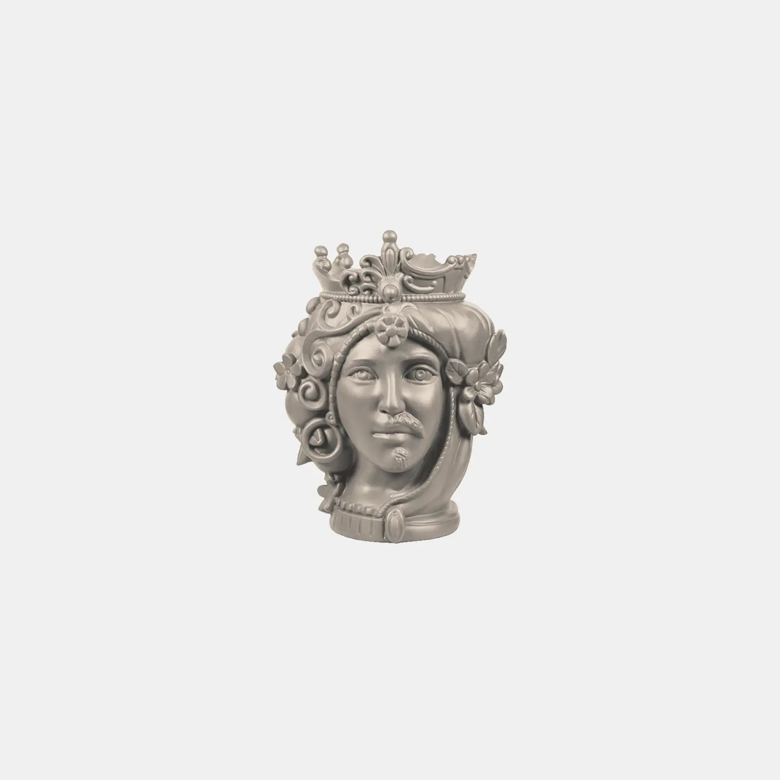 Small Bisex Head Sculpture – Teste Matte – Amprio Milano