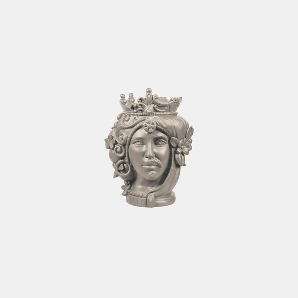 Small Bisex Head Sculpture – Teste Matte