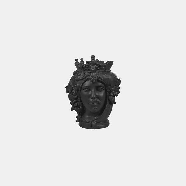 Small Double Face Sculpture – Teste Matte