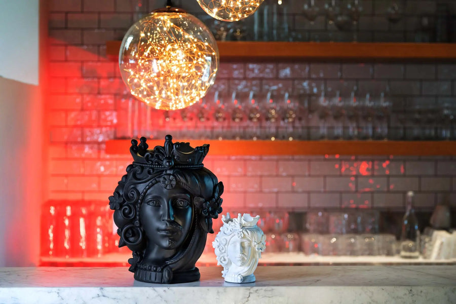 Small Double Face Sculpture – Teste Matte – Amprio Milano