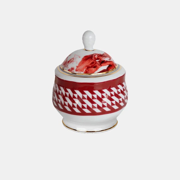 Sugar Bowl Porcelain – Le Rouge – Amprio Milano
