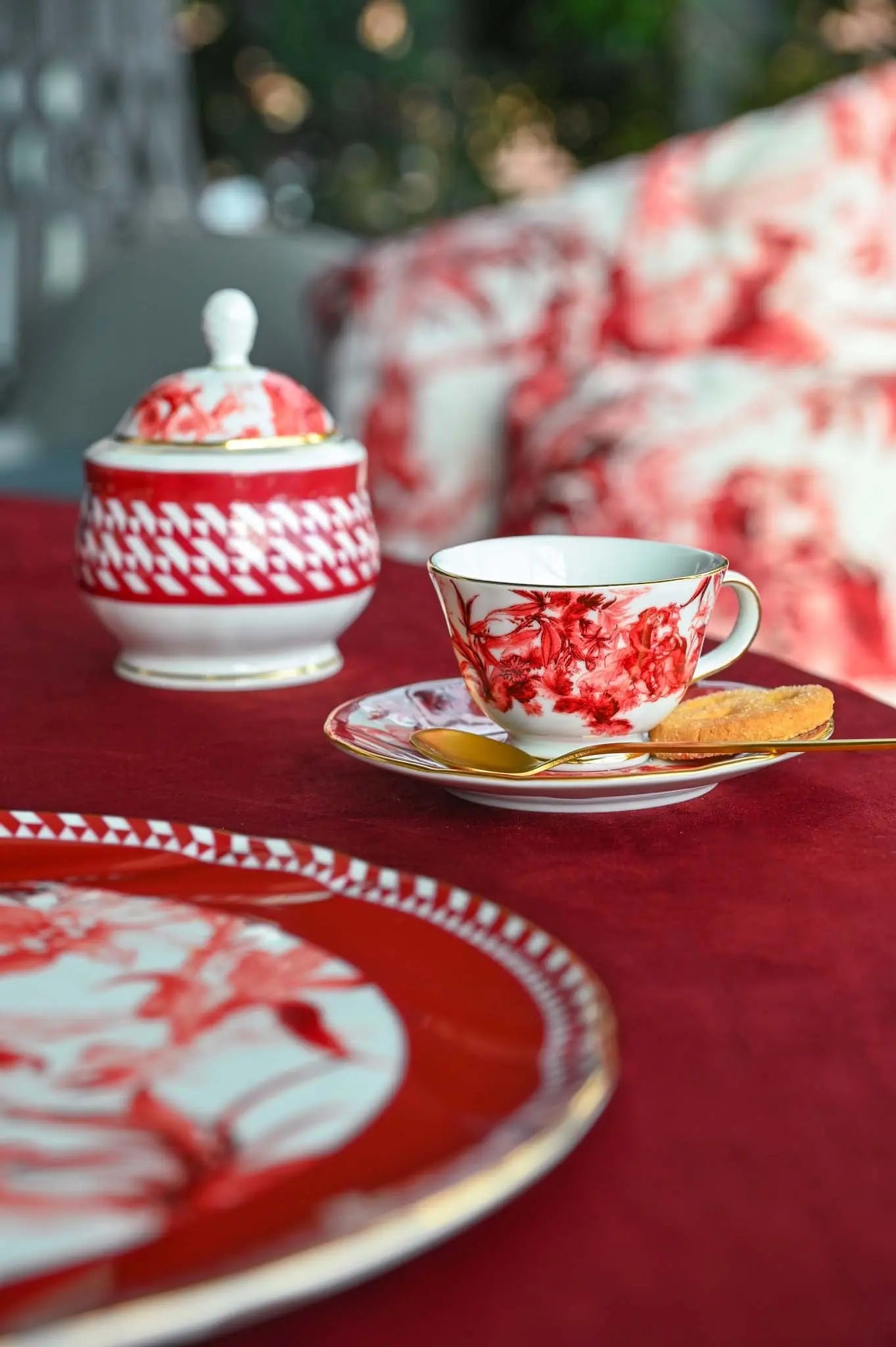 Sugar Bowl Porcelain – Le Rouge – Amprio Milano