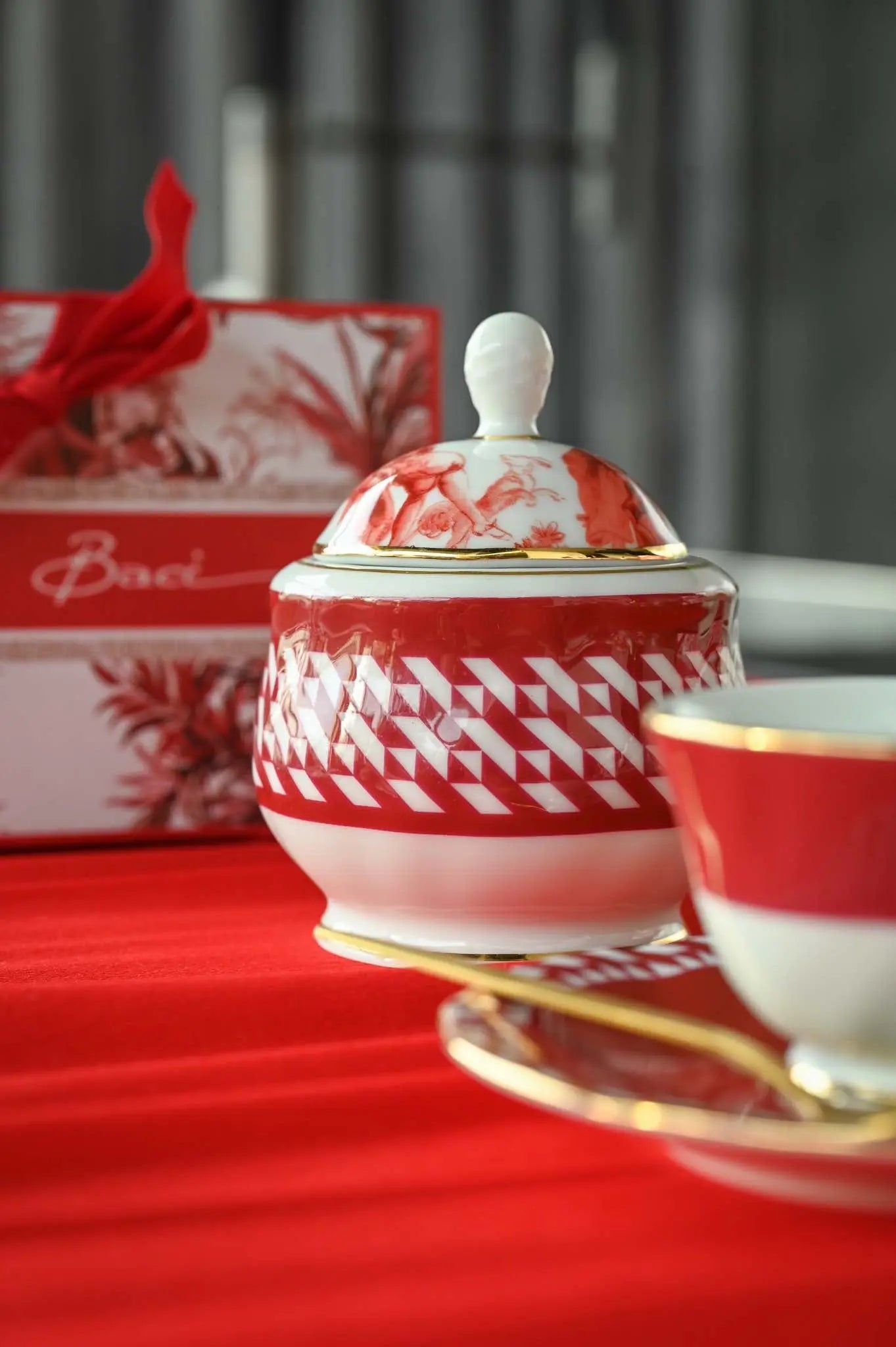 Sugar Bowl Porcelain – Le Rouge – Amprio Milano