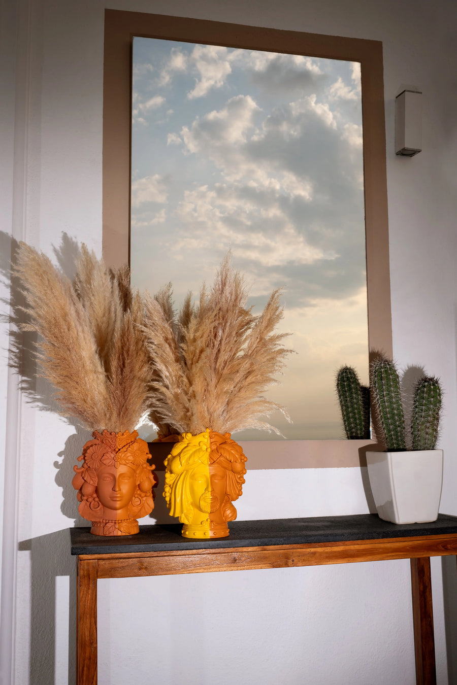 Teste Matte Double Face Sculpture - Amprio Milano