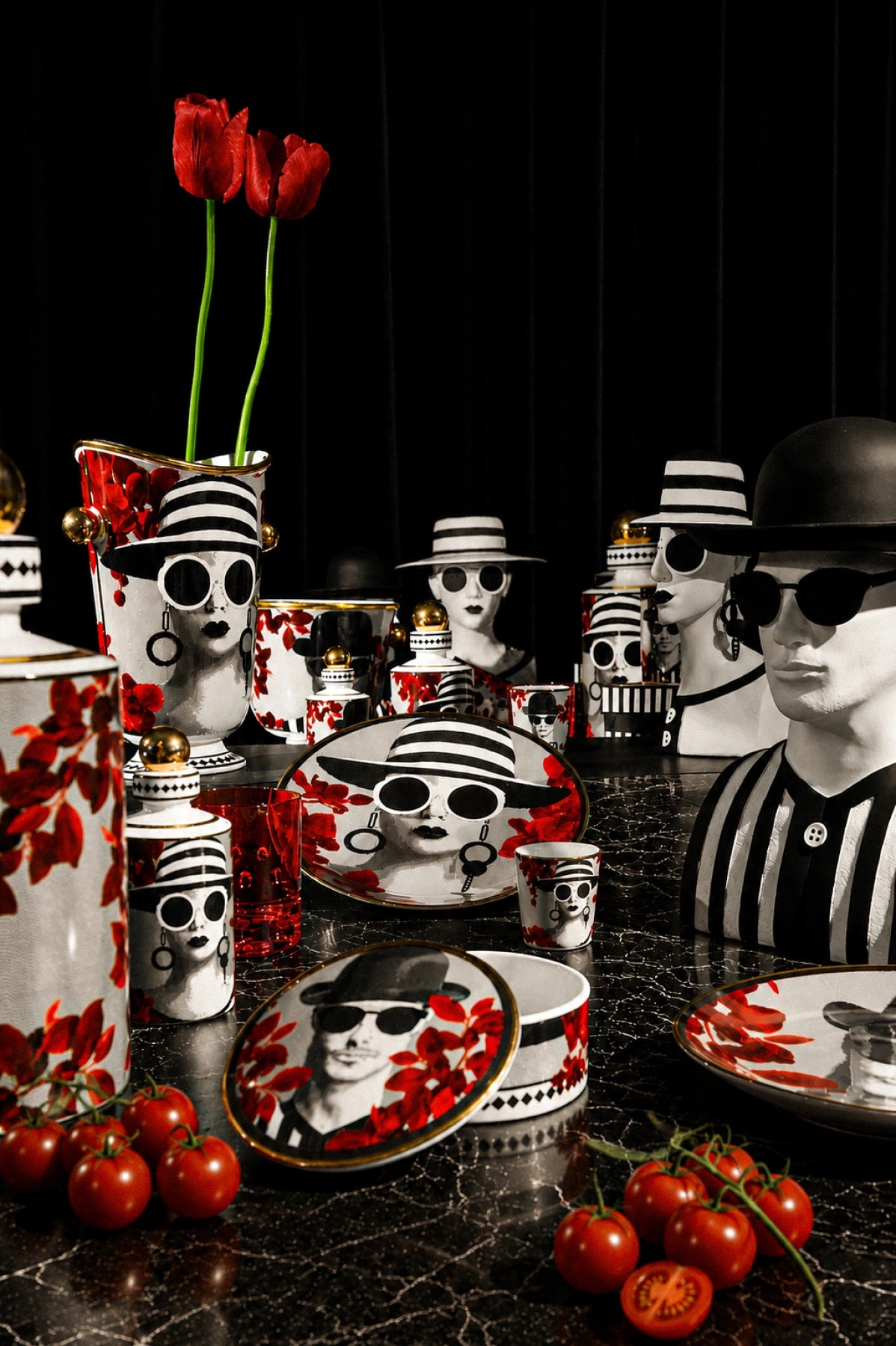 56 Pieces Table & Décor Set for 12 — Gli Inseparabili