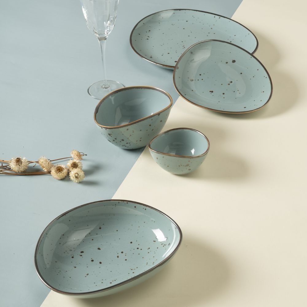 Dinner Plate Tiffany - Aqua Cottage (700724167) #1002