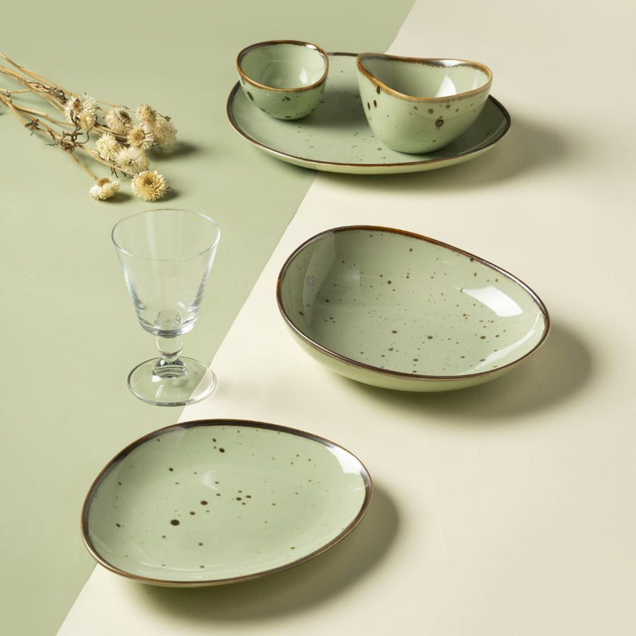 Soup Plate Green - Aqua Cottage (700724148) #1002