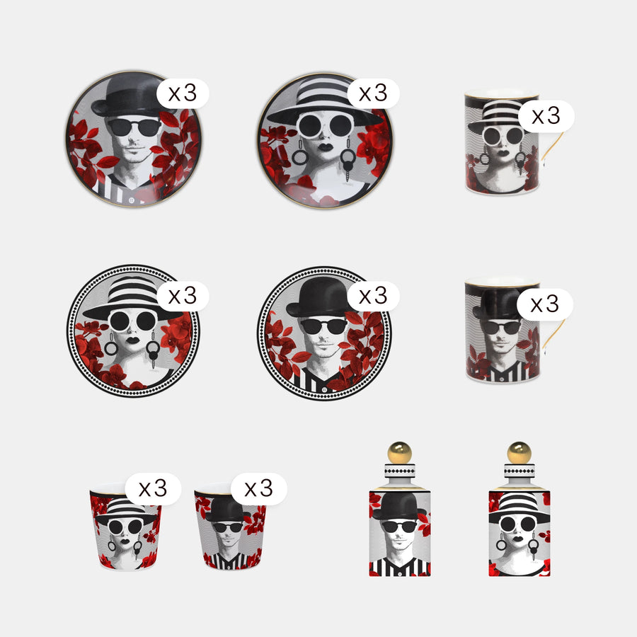 32 Pieces Table & Décor Set for 6 — Gli Inseparabili