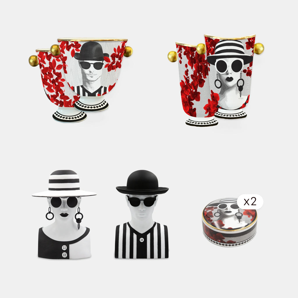 56 Pieces Table & Décor Set for 12 — Gli Inseparabili