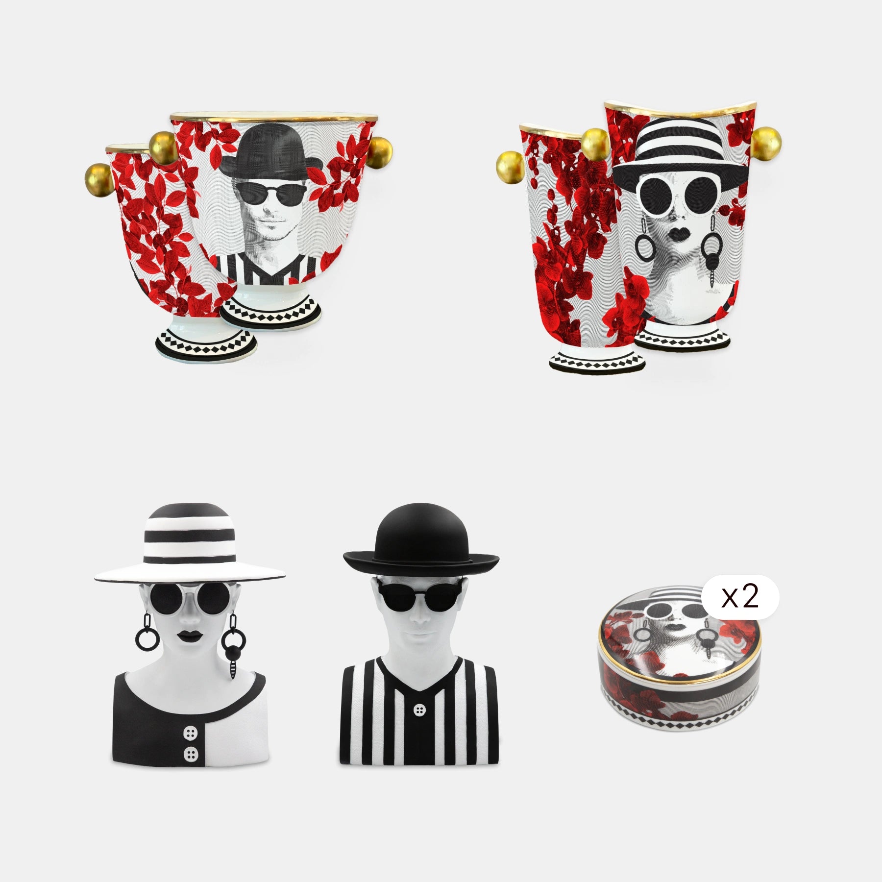 56 Pieces Table & Décor Set for 12 — Gli Inseparabili