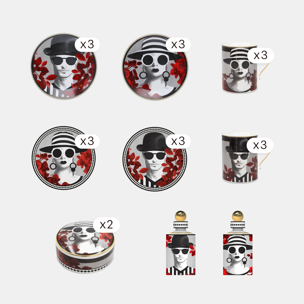 61 Pieces Table & Décor Set for 12 — Gli Inseparabili