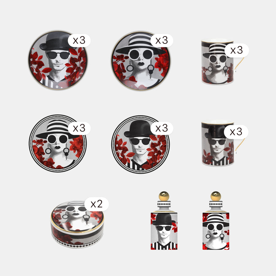 61 Pieces Table & Décor Set for 12 — Gli Inseparabili