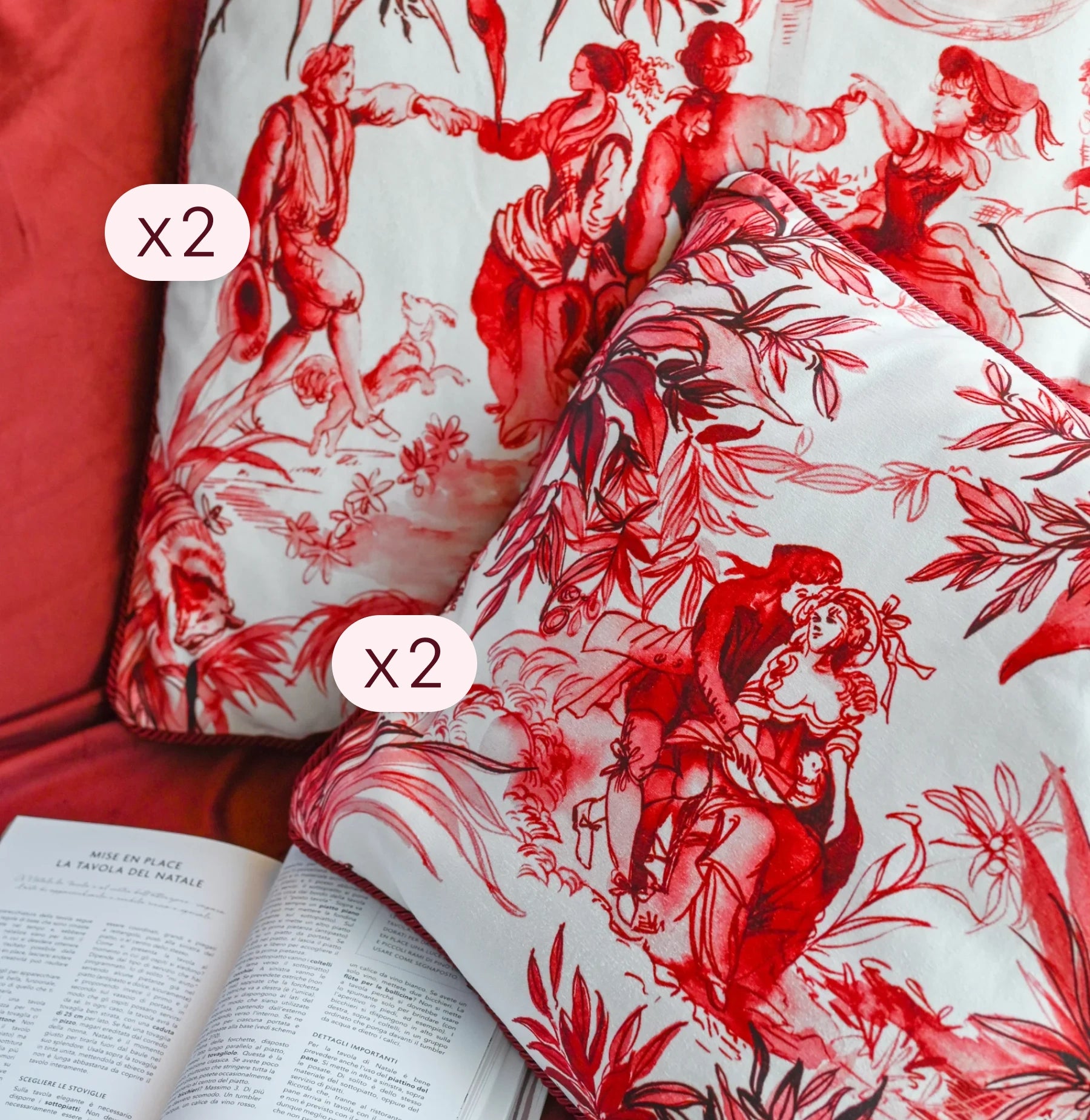 106 Pieces Dinner, Tea, Table & Décor Set for 12 — Le Rouge