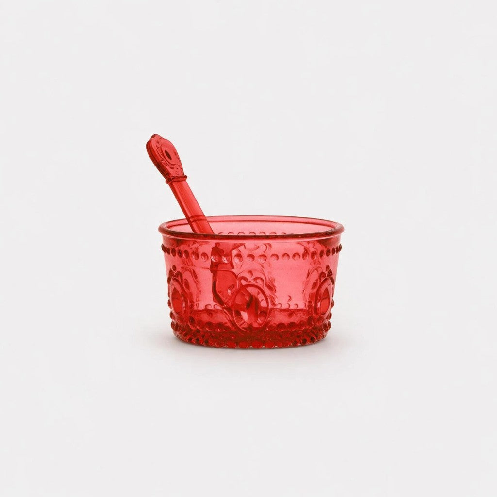 Baroque & Rock Ice Cream Bowl Red