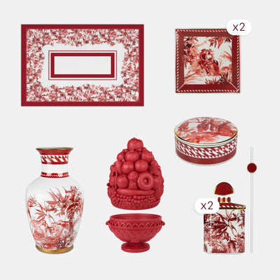 50 Pieces Dinner, Tea & Décor Set for 6 — Le Rouge
