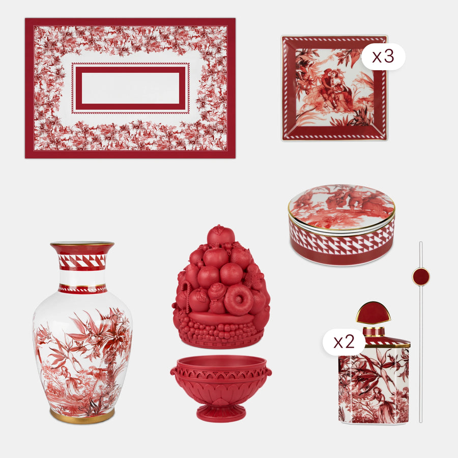 50 Pieces Dinner, Tea & Décor Set for 6 — Le Rouge