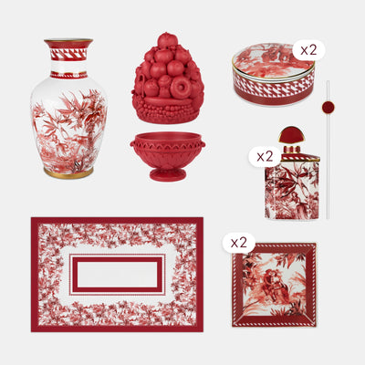 80 Pieces Dinner, Tea & Décor Set for 12 — Le Rouge
