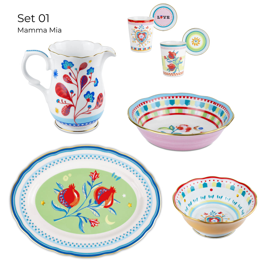 Set 01 Porcelain - Mamma Mia Collection Amprio Milano