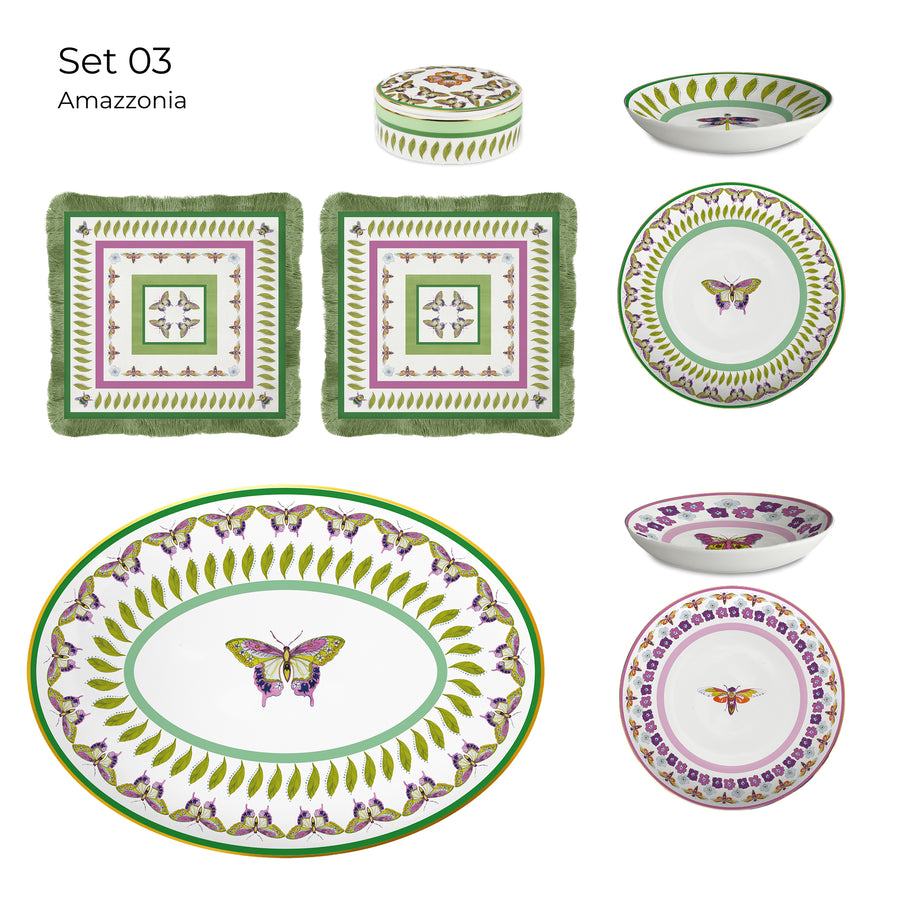 Set 03 Porcelain -Amazzonia Collection Amprio Milano